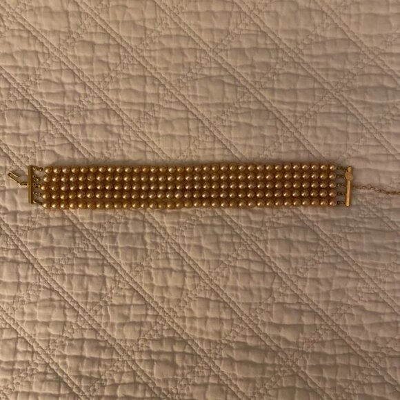 Kenneth Jay Lane Vintage 5-Strand Pearl Choker - Picture 2 of 5